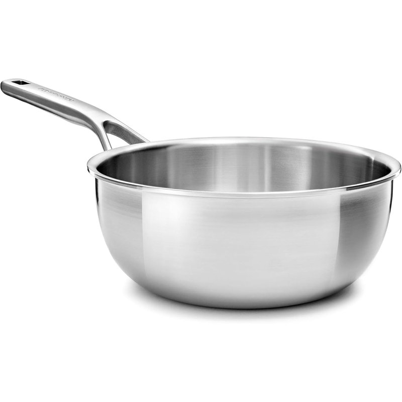 KitchenAid Multi-Ply Stainless Steel Chefs Pan, 20 cm