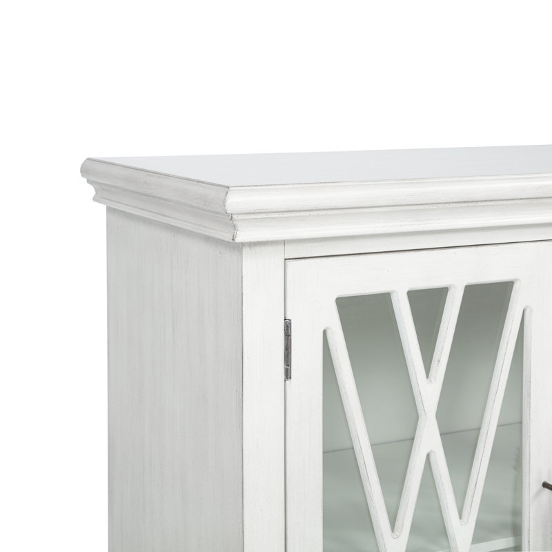 Kelcey 2 Door Cabinet Grey, Off White
