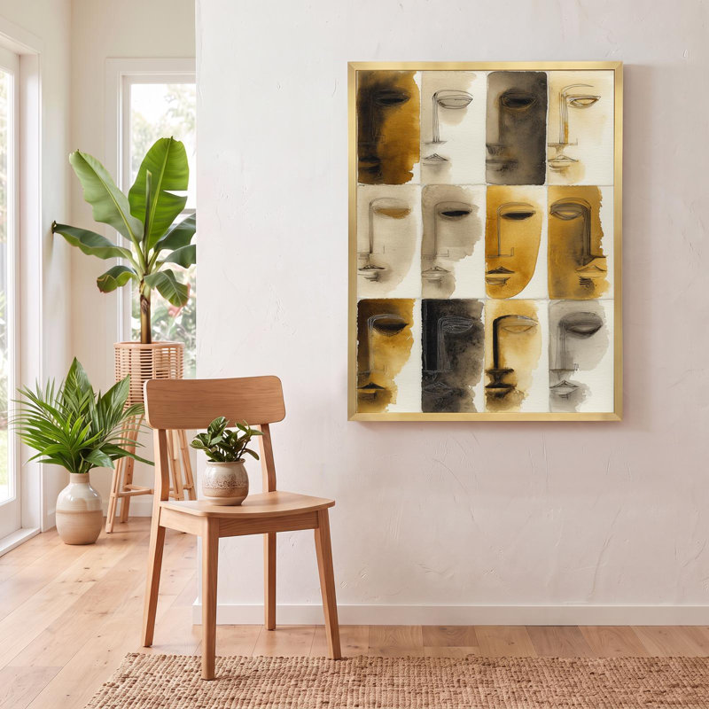 Faces in Sequence, 40" H x 53" W