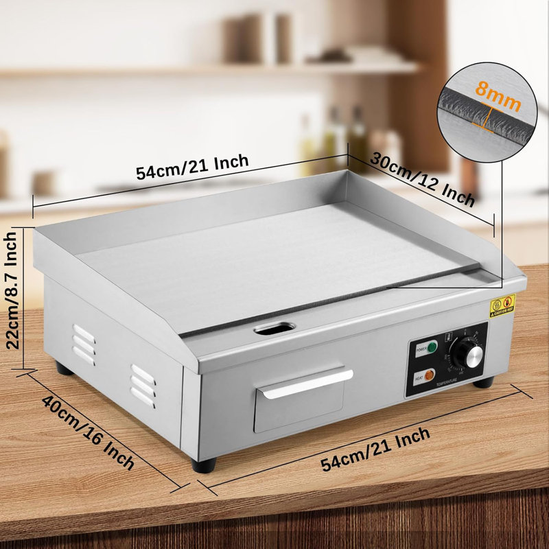 Stainless Steel Griddle, 30.5cm x 53.3cm