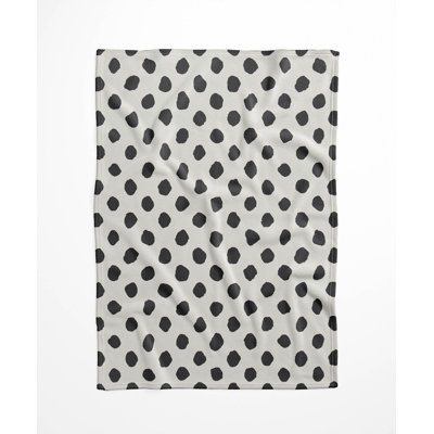 Large Dot Velveteen Fleece Blanket