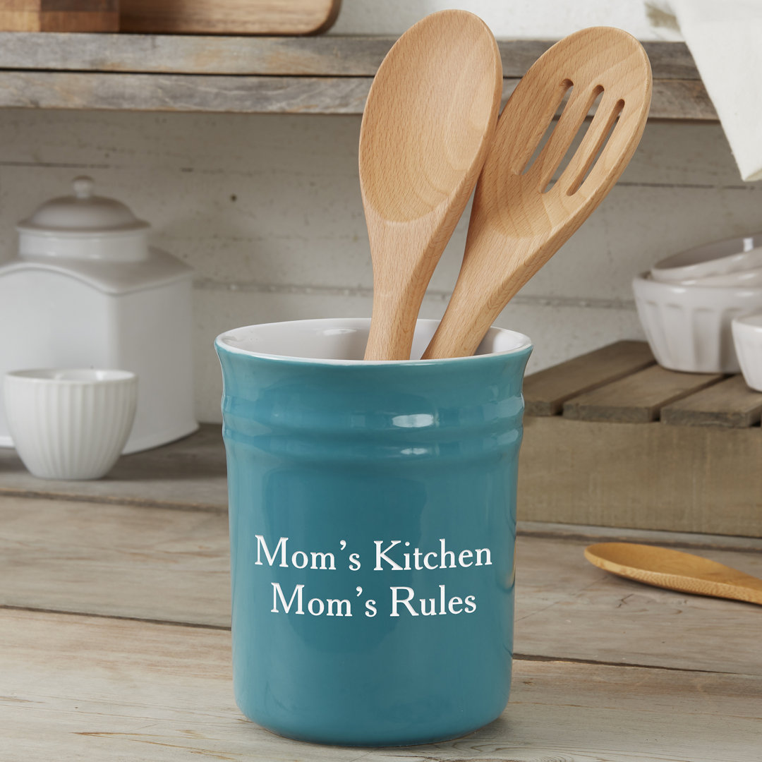 Ceramic / Porcelain Oval Utensil Crock Personalization Mall