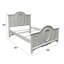 Lit simple arqué 57 po Sauval
