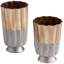 Twin Tones Metal Table Vase-47443888