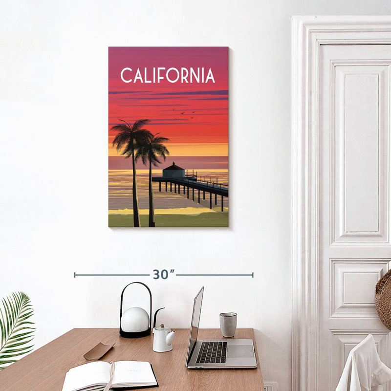 Californie, H 30 po x l 20 po