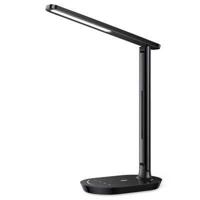 Lampe de bureau 4,7 po noire USB
