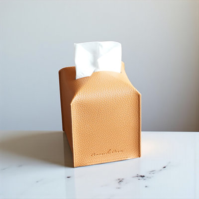 Modern PU Leather Tissue Box Cover
