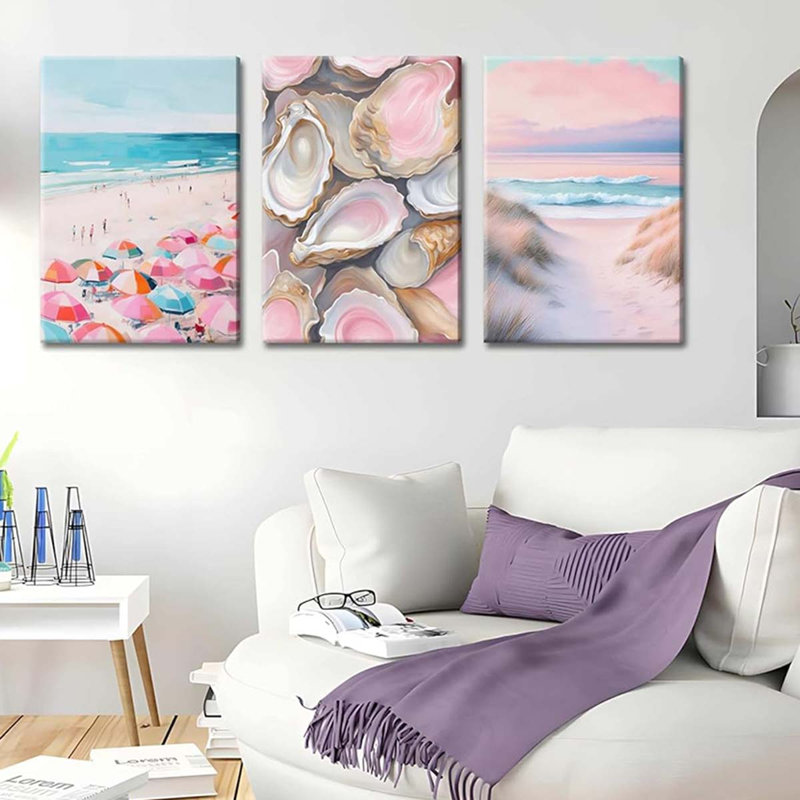 3 Piece Wrapped Canvas Print, 40 cm H x 30 cm W