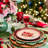  Round Tablecloth - Green and white Floral Eden-108347033