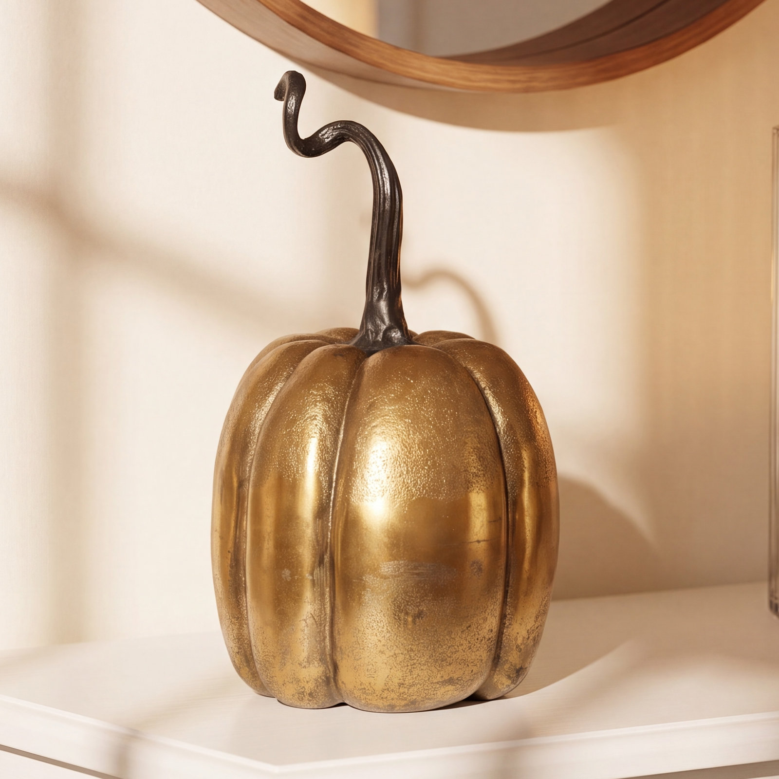 Pumpkin Totem Holiday Accent, 10.75" H x 5.25" W x 5.25" D