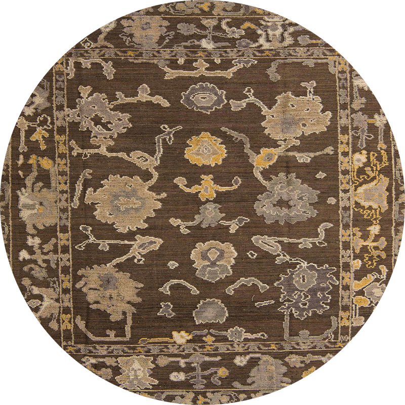 Abstract Indoor Rug, Round 7'