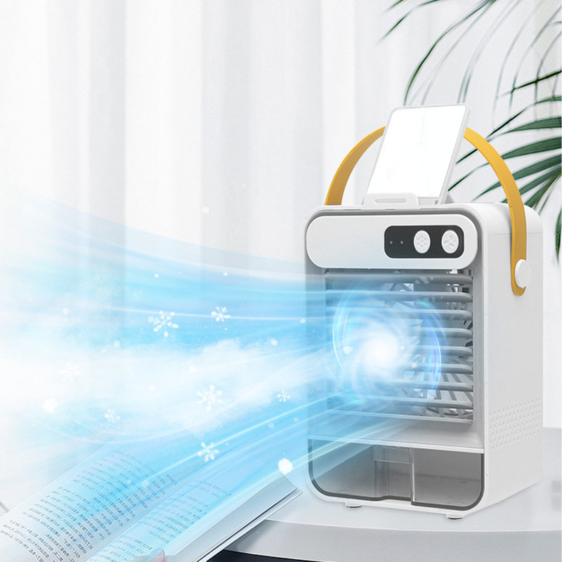 Mini ventilateur de rangement multifonction USB Kondieu, White