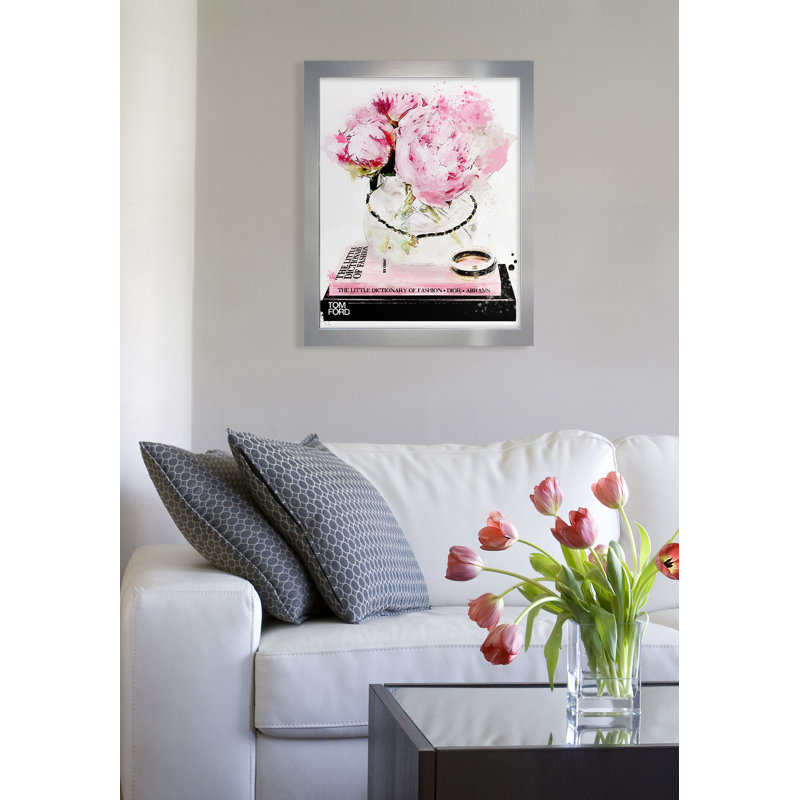 « Elegant Morning », impression, H 29,5 po x l 25,5 po x P 0,5 po, Encadrement argenté