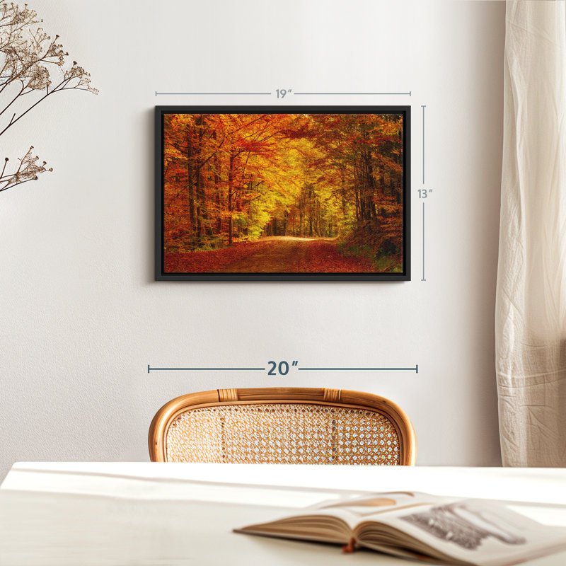 «Forest Autumn Trees Wall Art», H 19 po x l 13 po