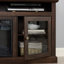 Meuble télé contemporain avec meuble télé avec foyer encastrable 18 po pour téléviseur de 65 po ou moins avec espace de rangement ouvert et fermé, brun, l 60 po x P 15,75 po x H 29 po-1693045761-1685074114