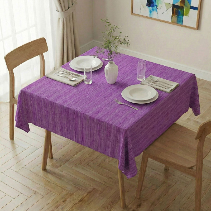 Nappe élégante (55 x 55 pouces), 65% coton / 35% polyester, facile à nettoyer, lavable à la machine à 86 ° F, va au sèche-linge, repassable | Parfait pour la table à manger et les occasions spéciales, design durable et élégant