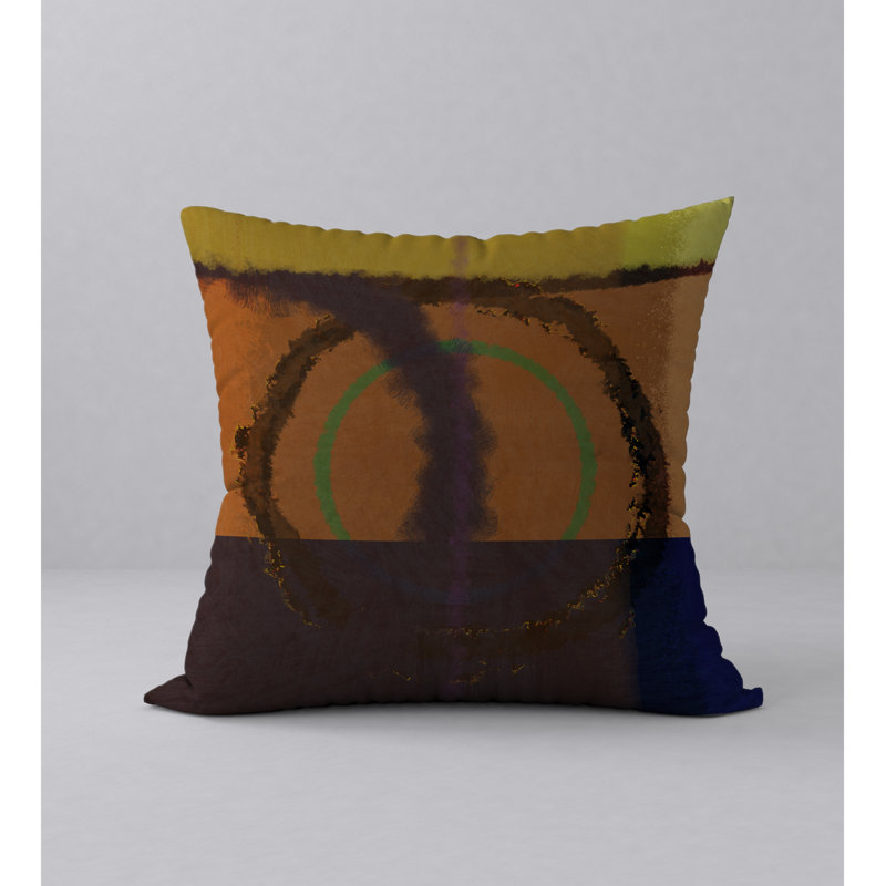 Abstract Reversible Throw Pillow, 20" H x 20" W