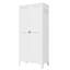 Armoire de cuisine en métal de 61 pouces avec 3 tablettes ajustables