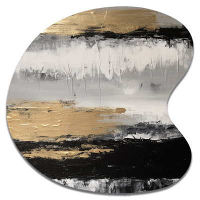 Fiedler - art mural abstrait asymétrique - forme de goutte