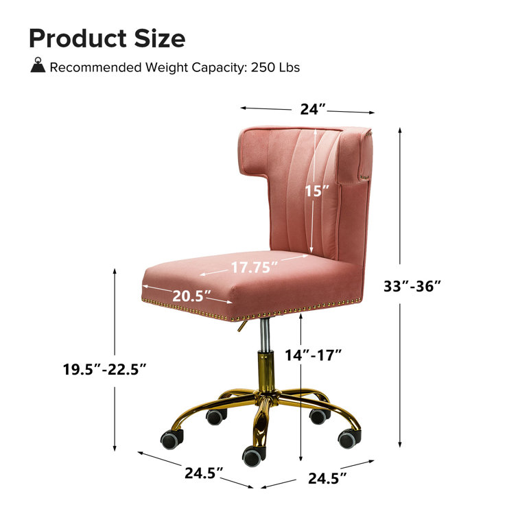 Adan Task Chair Etta Avenue Upholstery Color: Tan