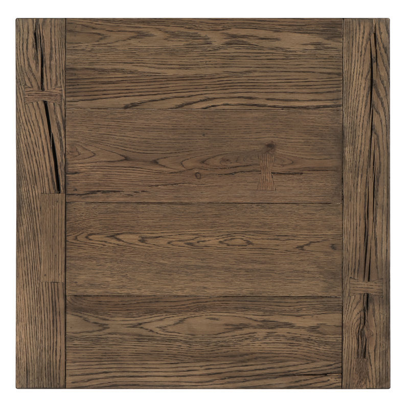 Alena Solid Wood End Table, Brown