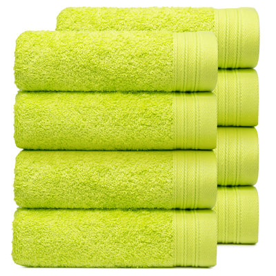 Ensemble de 8 serviettes 100% coton Raquel
