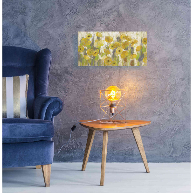 «Floating Yellow Flowers I» par Silvia Vassileva, H 12 po x l 24 po x P 0,75 po