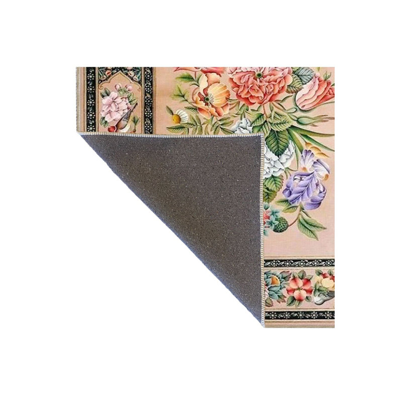 Tapis crème lavable à la machine, Sous-tapis carré 3 pi 3 po inclus