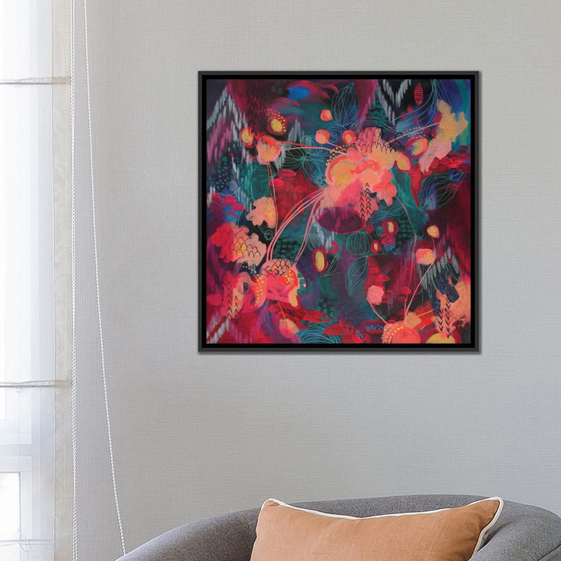 « nous sommes tous connectés » par stéphanie corfee, impression sur toile, H 26 po x l 26 po x P 1,5 po, Pas de tapis