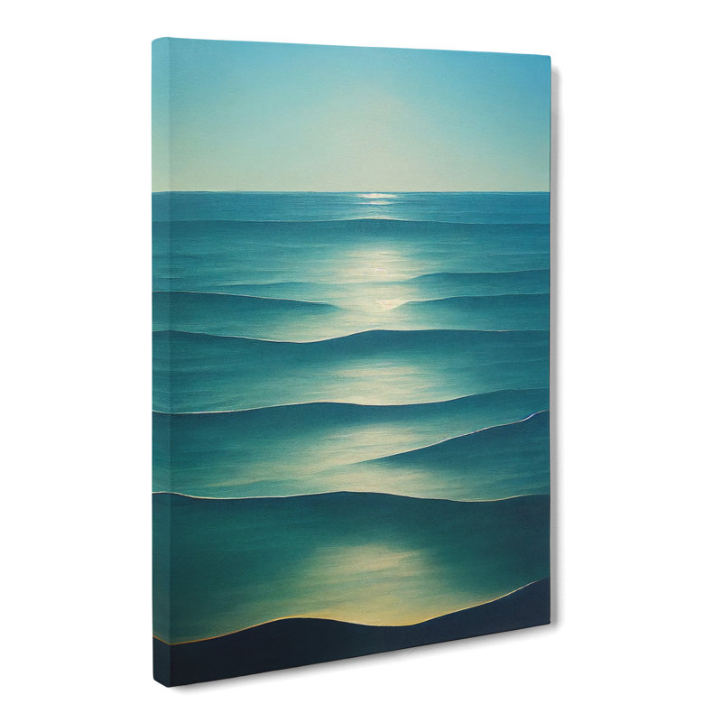 Seascape Ocean Minimalism - Wrapped Canvas, 50cm H x 35cm W x 3cm D