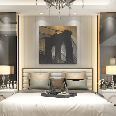 'Brooklyn Glow' by Erin Clark Metal Wall Art
