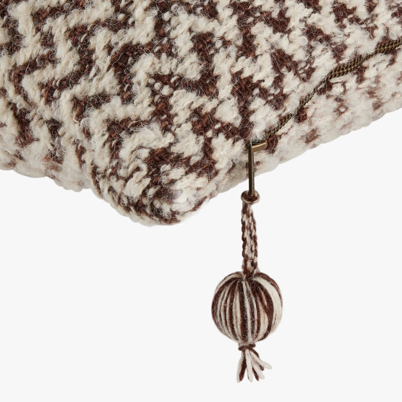 Chevron Pillow Cover & Insert, Brown/White