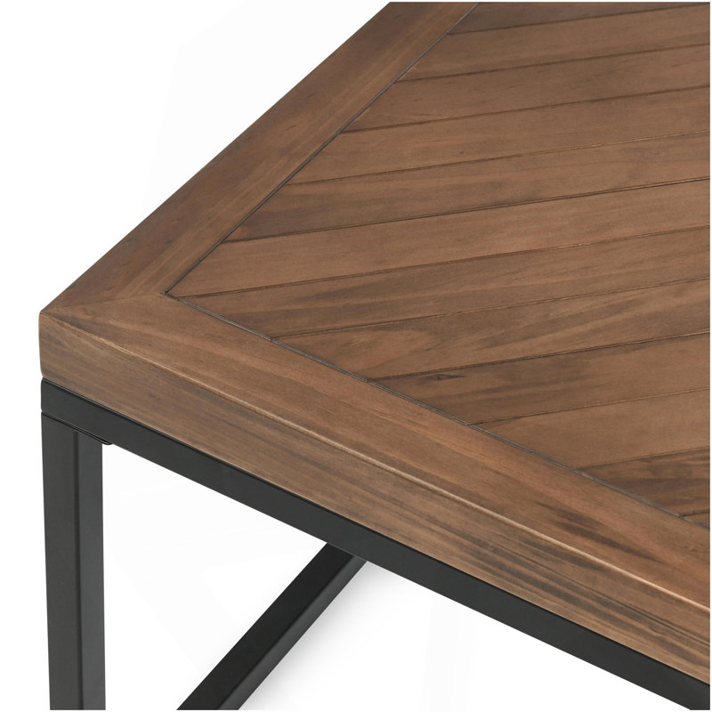 Table basse carrée 30 po Chantel Amande