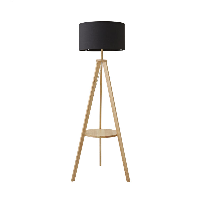 130cm Tripod Floor Lamp, Black