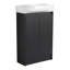 Meuble-lavabo autoportant sophistiqué avec lavabo pratique et portes à fermeture douce-109063830