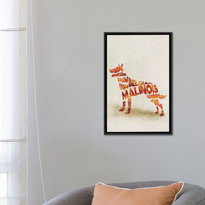 « belge malinois » par ayse deniz akerman, impression sur toile tendue
