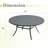 60" Round Patio Dining Table-2079112147