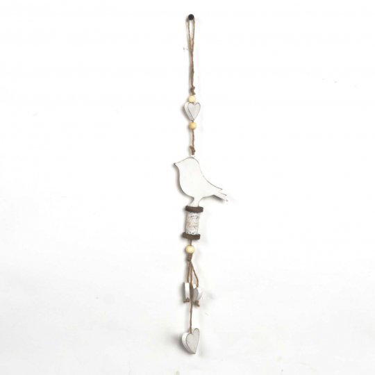 Figurine suspendue oiseau en bois Ferndale