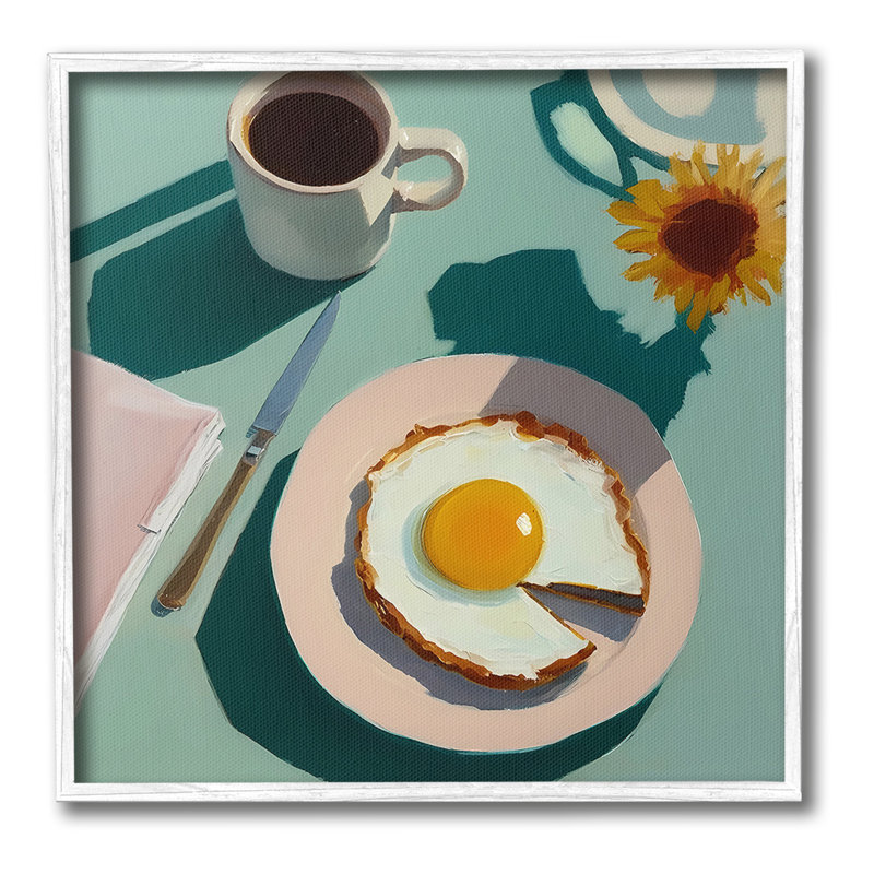 «Kitchen Brunch Meal», estampe numérique encadrée par Walker Noble, Giclée encadrée blanc bord de mer, H 24 po x l 24 po