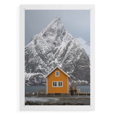The Yellow Village III -Canvas Print Only - NOT FRAMED