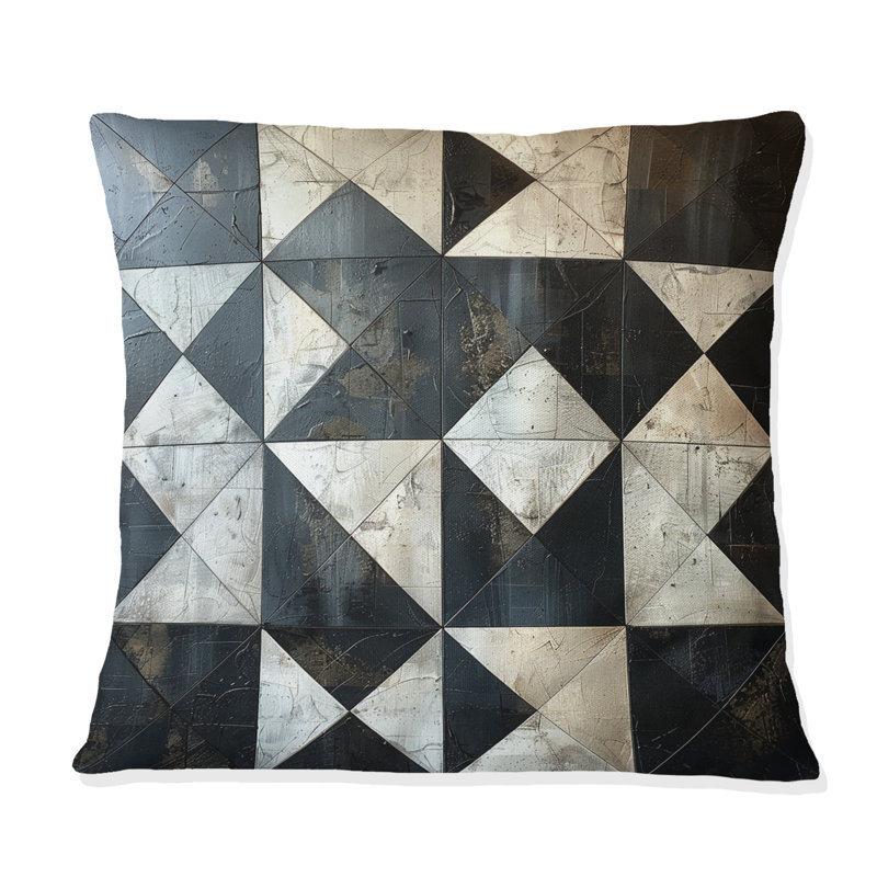 Coussin White White Diamond I - Traditional, H 16 po x l 16 po