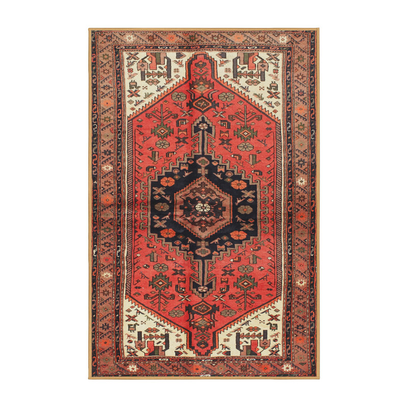 Tapis rouge à motif sud-ouest, Rectangle 5 pi x 7 pi