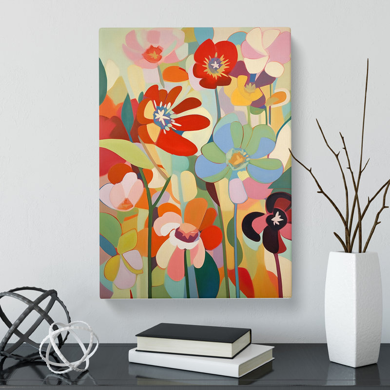 Overmoor Flowers Orphism Vol.5 - Wrapped Canvas, 50cm H x 35cm W x 3cm D