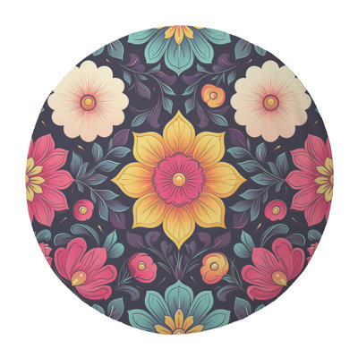 Petal Symphony Braided Rug