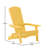 Bayfield All Weather 2 Slat Adirondack Chair with Poly Resin Wood and Stainless Steel Hardware-88681502