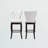 Dagfin White Finish Faux Leather Upholstered Swivel Stool, 45.24"H X 19.5"W X 23.79"D-642060062
