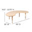 Table d'activité demi-lune en plastique pour enfants-49248628