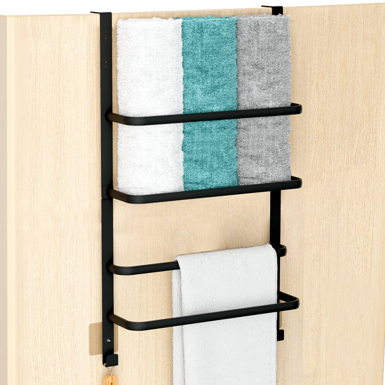 Stainless Steel Kitchen Roll Rack, Self Adhesive Or Drilled, Towel Rack,  Under Cabinet Paper Towel Rack For Kitchen, Sticky Paper Towel Rack For  Bathroom, Fluffy Black Paper Towel Rack For Wall Mounting