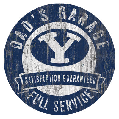 «NCAA Dad's Garage Sign», impression sur bois
