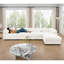 Canapé modulaire modulaire avec rangement, dossier cylindrique et accoudoirs, siège profond, confortable et durable pour le salon, canapé en L à 4 places-1519765861